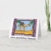 Crazy Camel Wenskaart Kaart (Achterkant)