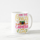 Crazy Camera Damesfotograaf Fotografie Koffiemok (Voorkant rechts)