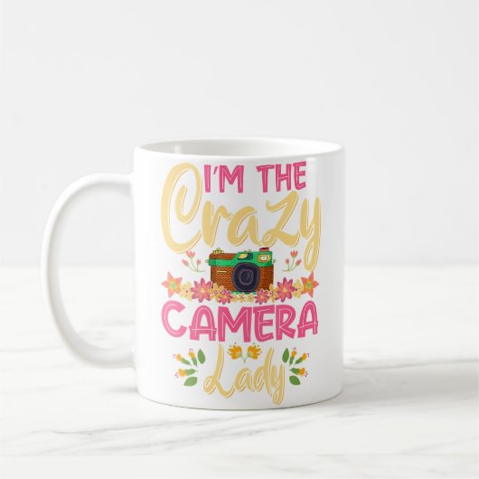 Crazy Camera Damesfotograaf Fotografie Koffiemok (Links)