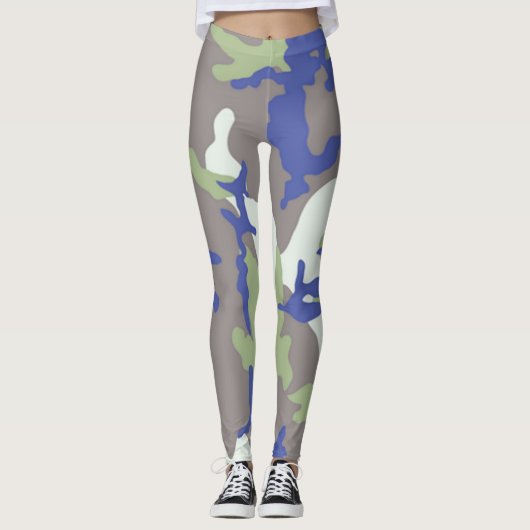 Crazy Camo Meisje Leggings (Voorkant)