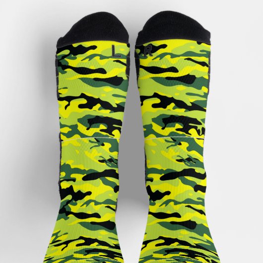 Crazy Camouflage Green Socks Sokken (Top)