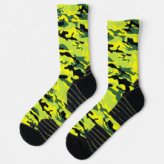 Crazy Camouflage Green Socks Sokken (Links)
