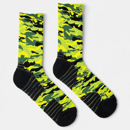 Crazy Camouflage Green Socks Sokken (Rechts)