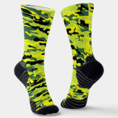 Crazy Camouflage Green Socks Sokken (Gebogen)