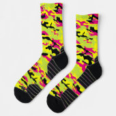 Crazy Camouflage Pink Socks Sokken (Links)
