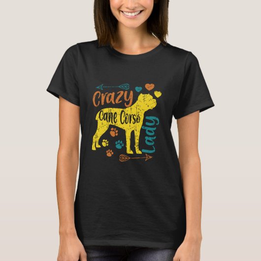 Crazy Cane Corso Lady T-shirt (Voorkant)