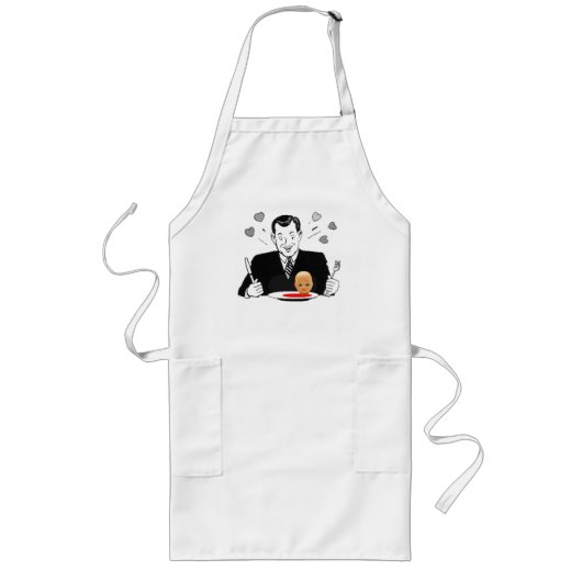 Crazy Cannibal Apron Lang Schort (Voorkant)