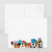 Crazy cap animals skateboard kaffeetasse briefkaart (Voorkant / Achterkant)