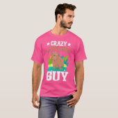 Crazy Capybara Guy Funny Cavies Knaagdier Capybara T-shirt (Voorkant volledig)