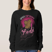 Crazy Capybara lady Capybara Girl Trui (Voorkant)