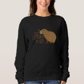 Crazy Capybara Lady Cute Capybara Trui (Voorkant)