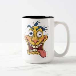 Crazy Cartoon Face Mok – Funny Expression Coffee