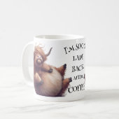 Crazy Cartoon Highland Koe Koffiemok (Voorkant links)