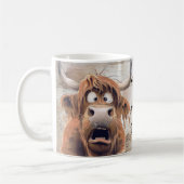 Crazy Cartoon Highland Koe Koffiemok (Links)