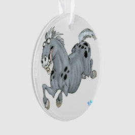 Crazy Cartoon Horse Acrylornament Ornament