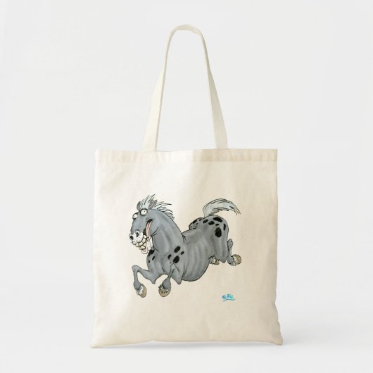 Crazy Cartoon Horse Bag Tote Bag (Voorkant)