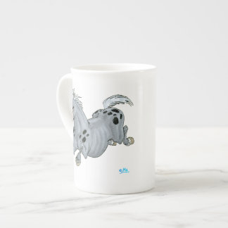 Crazy Cartoon Horse Bone China Mok