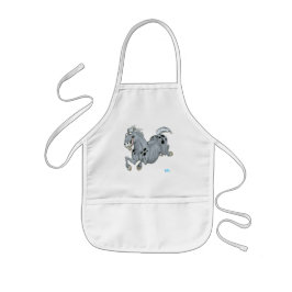 Crazy Cartoon Horse Children Apron Kinder Schort