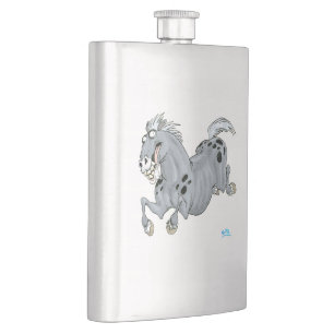 Crazy Cartoon Horse Classic Flask Flacon
