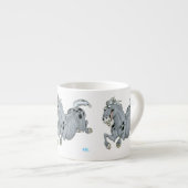 Crazy Cartoon Horse Espresso Mok (Voorkant rechts)