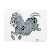 Crazy Cartoon Horse Flexible Magnet Magneet (Horizontaal)