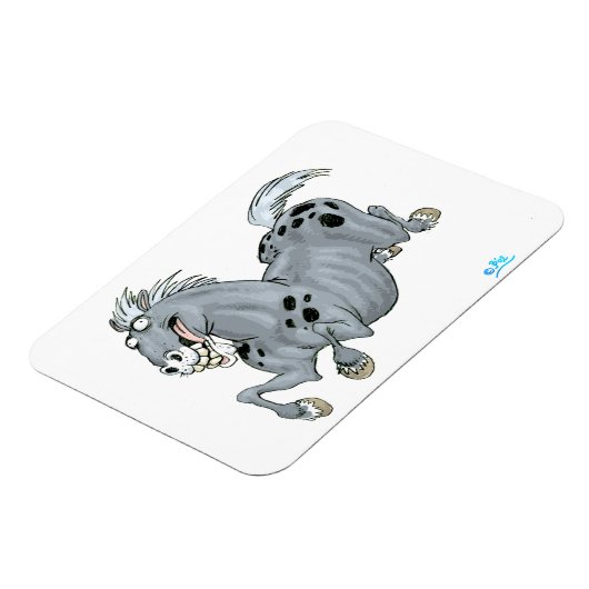 Crazy Cartoon Horse Flexible Magnet Magneet (Linkerzijde)