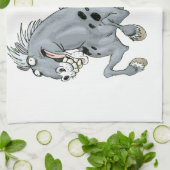 Crazy Cartoon Horse Kitchen Towel Theedoek (Gevouwen)