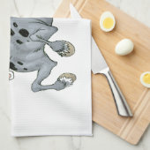 Crazy Cartoon Horse Kitchen Towel Theedoek (Quarter Fold)