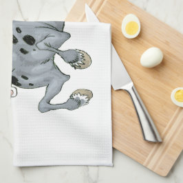 Crazy Cartoon Horse Kitchen Towel Theedoek
