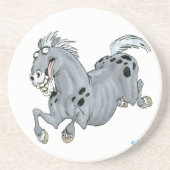 Crazy Cartoon Horse Onderzetter (Voorkant)