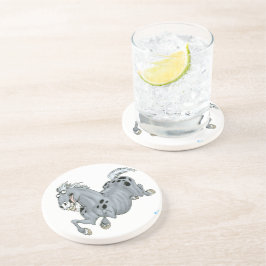 Crazy Cartoon Horse Onderzetter