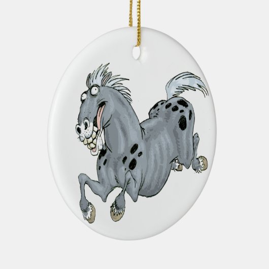 Crazy Cartoon Horse Ornament (Rechts)