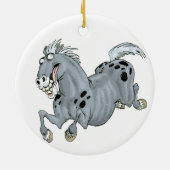 Crazy Cartoon Horse Ornament (Achterkant)