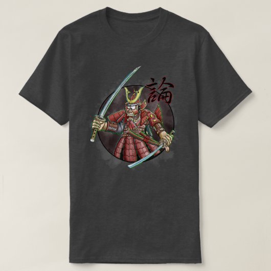 Crazy Cartoon Samurai T-shirt (Design voorkant)
