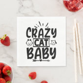 Crazy cat baby servet (Insitu)