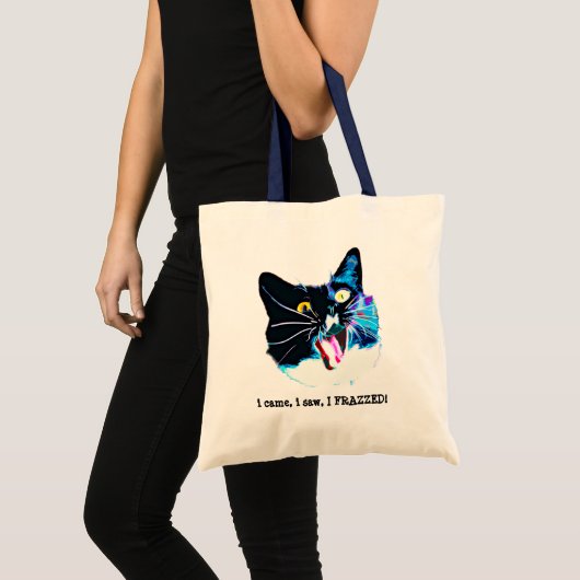 Crazy Cat Canvas tas (Voorkant (product))