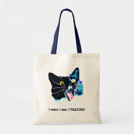 Crazy Cat Canvas tas