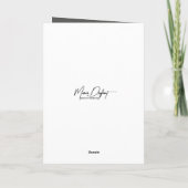 Crazy Cat Cartoon die aan je denkt Kaart (Achterkant)