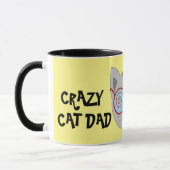 CRAZY CAT DAD Coffee Mok (Links)