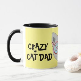 CRAZY CAT DAD Coffee Mok