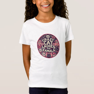Crazy cat dames voor Kamala! T-shirt