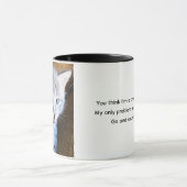 Crazy Cat Dude. Cat Humor. Cat Coffee Mug. Mok (Midden)