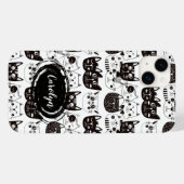 Crazy Cat Faces Pattern Case-Mate iPhone Case (Achterkant (horizontaal))