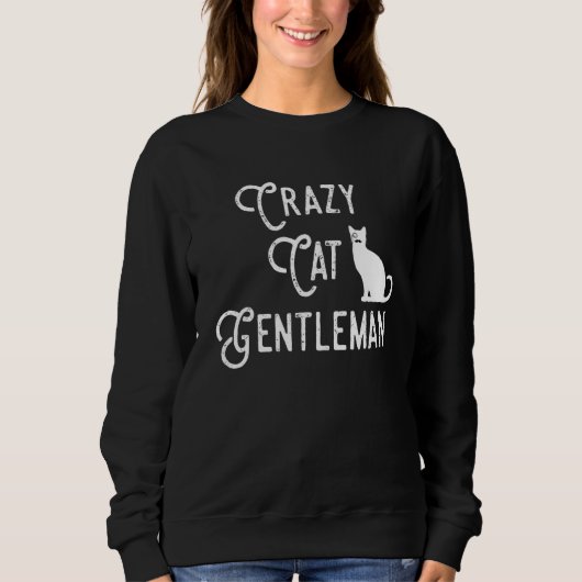 Crazy Cat Gentleman Cat Dad Cat Lover Guy Funny Ca Trui (Voorkant)