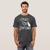 Crazy Cat Gentleman Cat Dad Cat Lover Guy Funny T-shirt (Voorkant volledig)