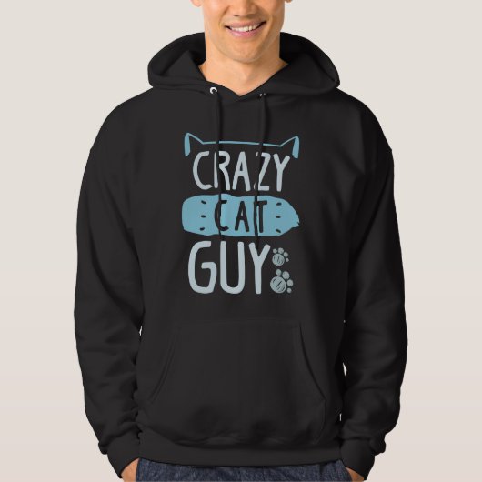 Crazy Cat Guy Hoodie (Voorkant)