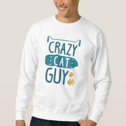 Crazy Cat Guy Trui (Voorkant)