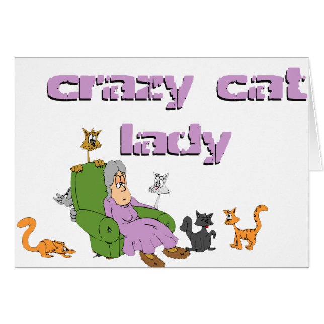 Crazy Cat Lady (Voorkant Horizontaal)