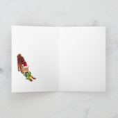 Crazy Cat Lady, 5 "x 7" Gevouwen Kerst Kaart (Binnen)