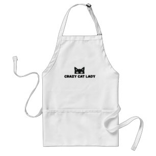 Crazy Cat Lady Apron Standaard Schort